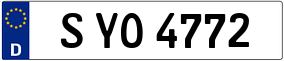 Trailer License Plate